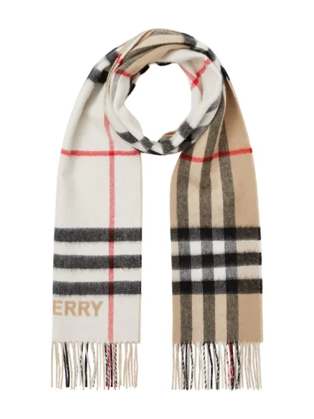 Szal Burberry z kaszmiru w kratkę