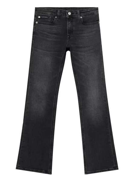 Calvin Klein Džíny S Rozšířenými Nohavicemi washed black černé
