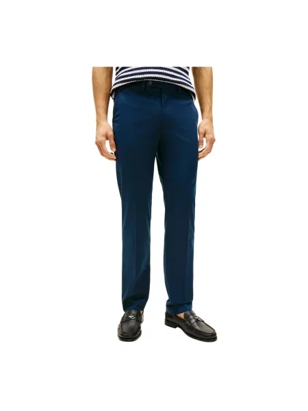 Pantaloni Tommy Hilfiger albastru