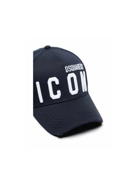 Czapka z daszkiem Dsquared2 niebieska