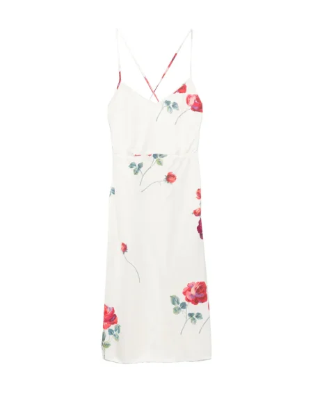 Rochie N°21 cu model floral cu imagine de costum alb