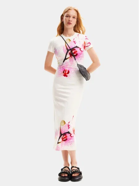 Desigual Rochie de vară Lila alb