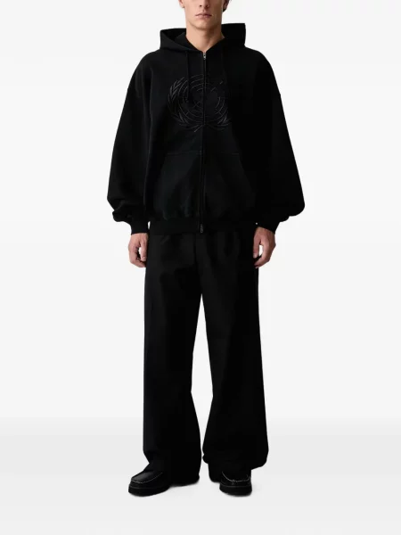 Hoodie Vetements με αυτόγραφο μαύρο