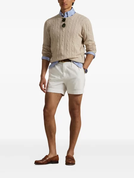 Prugasta majica Polo Ralph Lauren s printom s okruglim izrezom zelena