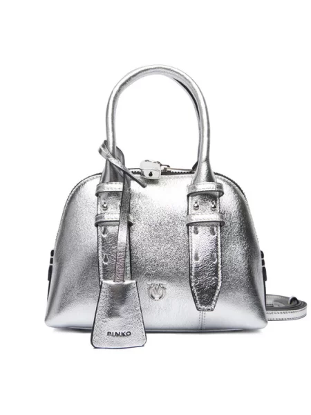 Сумка PINKO Bowling Bag Zip Mini AI PLTT срібний