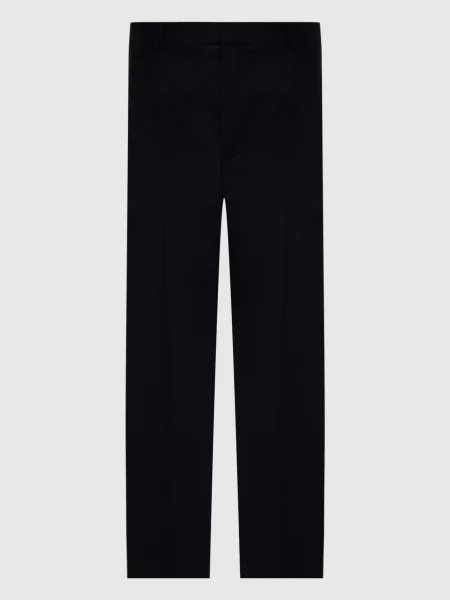 Штани з вовни Saint Laurent сині