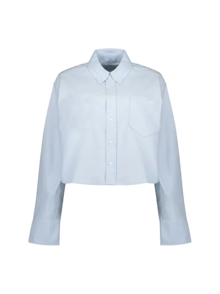 Koszula Ami Paris o krotszym kroju niebieska