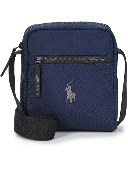 Geantă Polo Ralph Lauren cu autograf albastru
