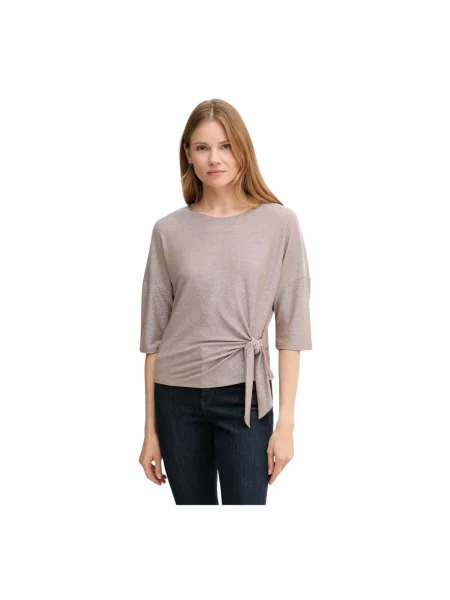 Sweter Oui brązowy