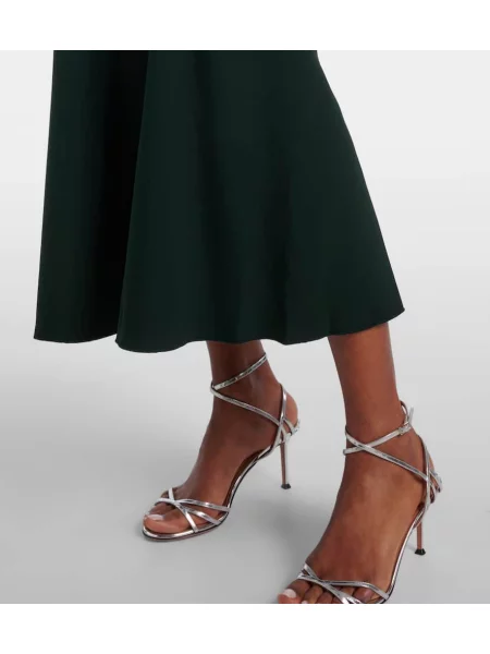 Rochie midi Victoria Beckham până la genunchi de costum verde