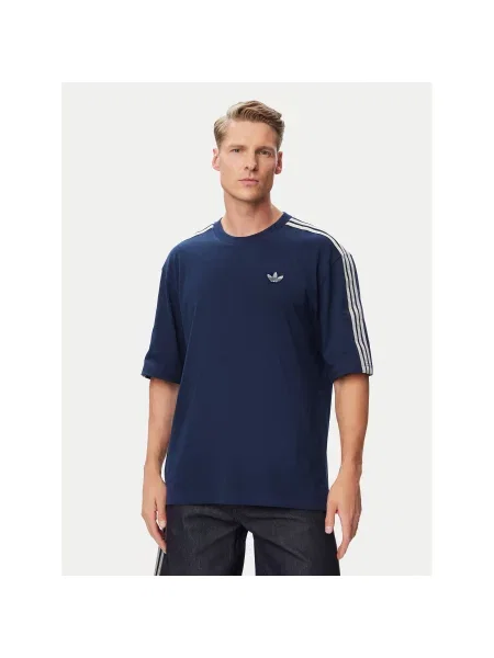 Adidas T-Shirt Adicolor Oversized Tee Σκούρο Oversize μπλε