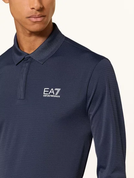 Emporio Armani Funkční Polokošile Regular Fit tmavě modrá
