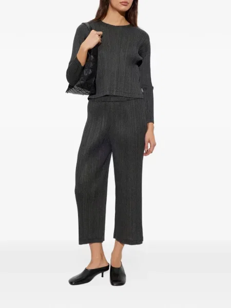 Дълго топ Pleats Please Issey Miyake сиво