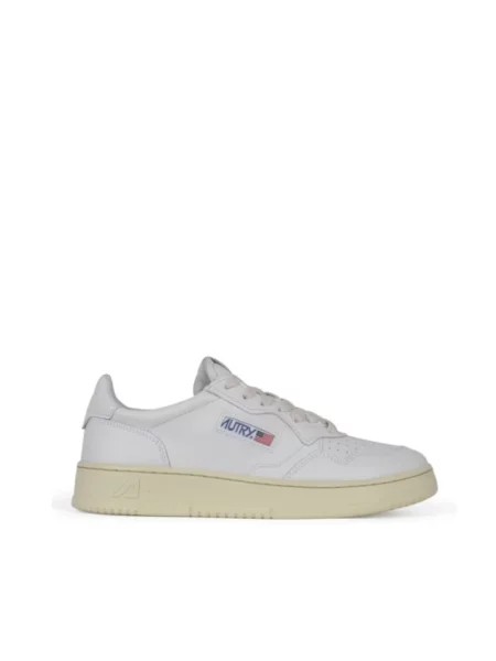 Sneakers Autry Medalist Low Man Leat/ Leat Wht/ Wht EUR 41 białe