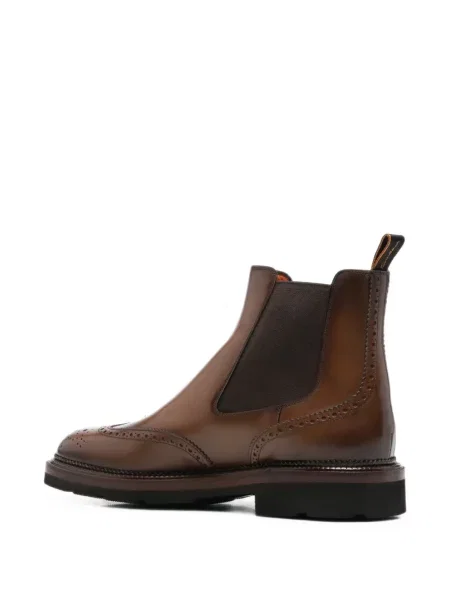 Brogues Santoni din piele maro