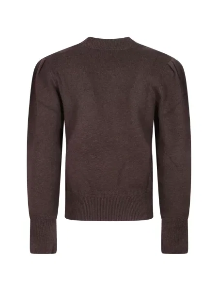 Pulover Isabel Marant cu broderie maro