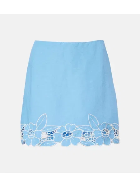 Fustă Rixo de in albastru