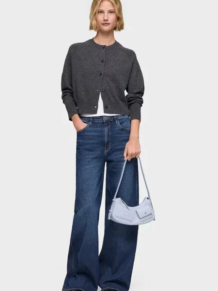 Кожаная сумка-багет Tous