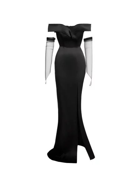 Rochie maxi Benedetto plasă negru