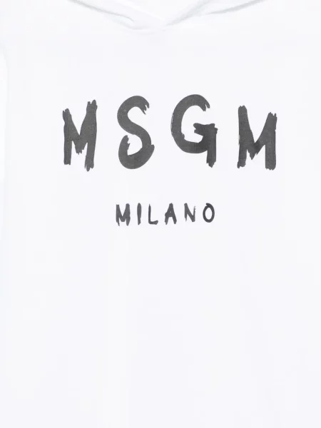 Bluza z kapturem dziecięca Msgm biała
