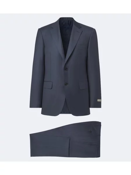 Costum Canali de lână albastru