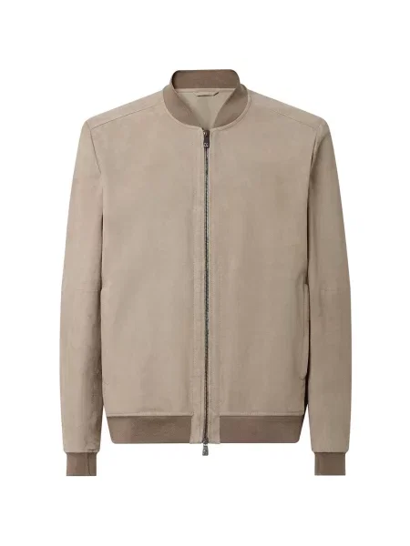 Geacă bomber Corneliani din piele de căprioară