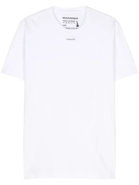 Tricou Maharishi cu imagine alb