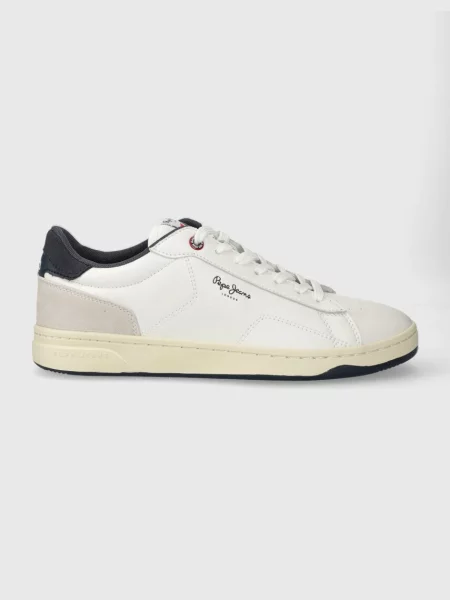 Кожени маратонки Pepe Jeans KORE BASIC M бяло