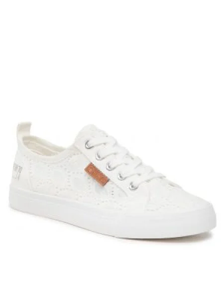 Čipkované tenisky Big Star Shoes biela