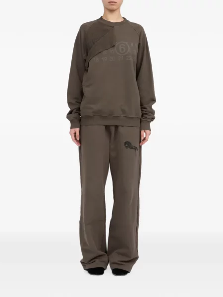 Hanorac Mm6 Maison Margiela cu imagine maro