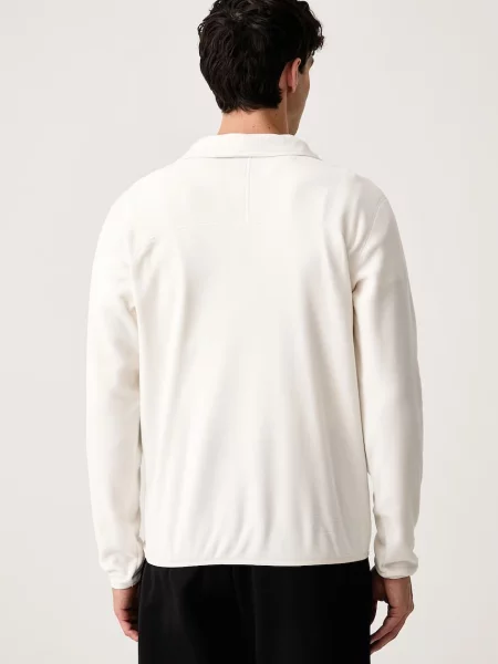 The North Face bluza polarowa EMBROIDERED LOGO beżowa