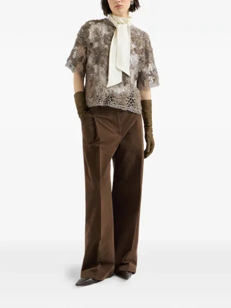 Tricou Brunello Cucinelli din satin