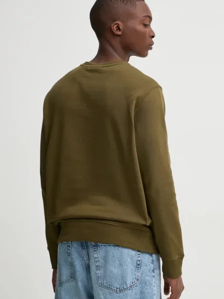 Férfi Timberland Tree Logo Crew Neck pulóver sötét olívazöld. Méret: XL zöld