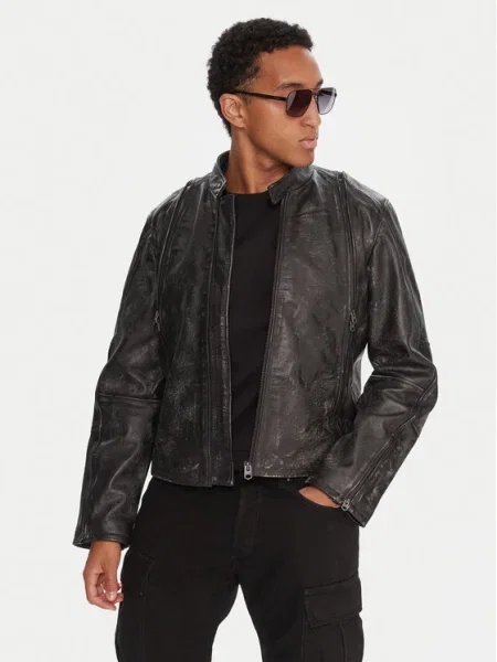 G-Star Raw Кожено яке сив