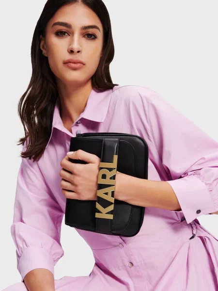Сумка через плече Karl Lagerfeld чорна