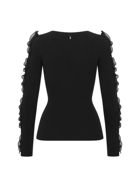Sweter Liu Jo wełniany czarny