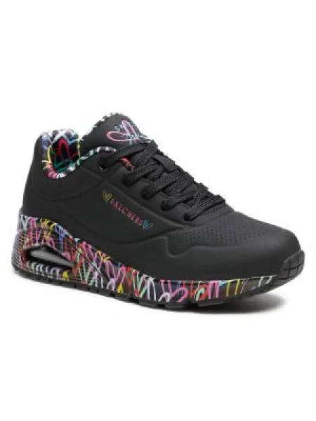 Sportcipő SKECHERS Loving Love Black fekete
