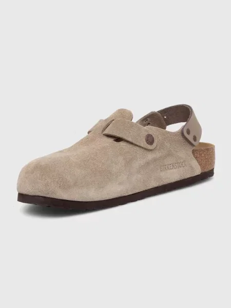 Замшевые шлепанцы Birkenstock