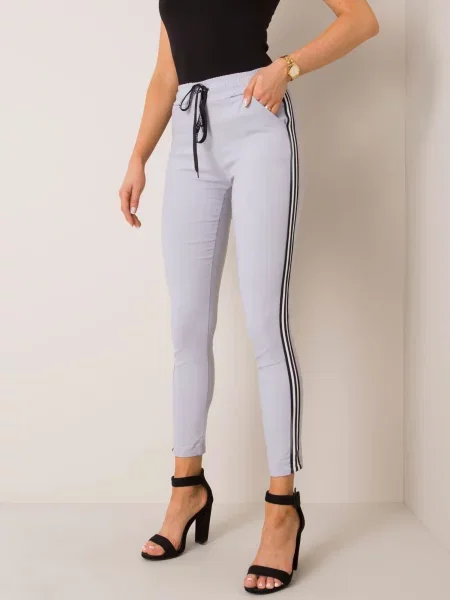Pantaloni Fashionhunters gri