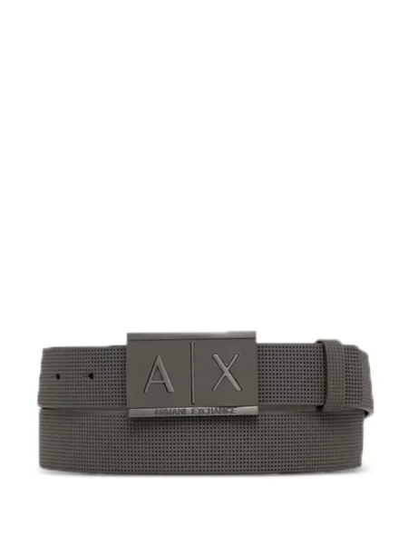 Curea Armani Exchange cu autograf gri