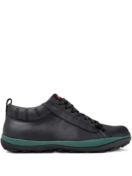 Sneakerși Camper cu șireturi din piele negru