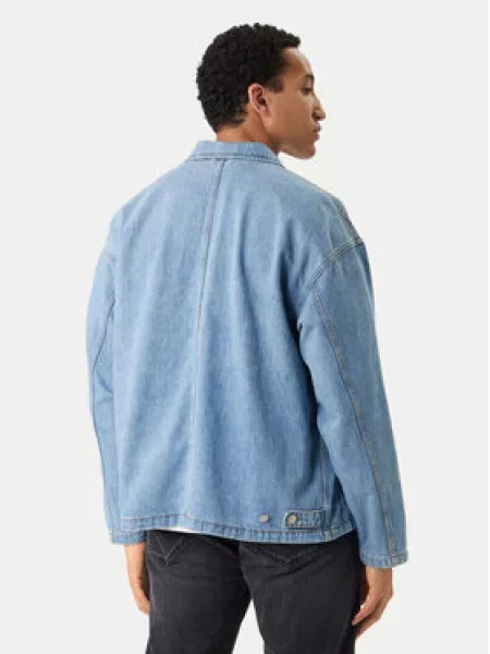Jack & Jones džinsiniai marškiniai Cambridge Oversize mėlyna