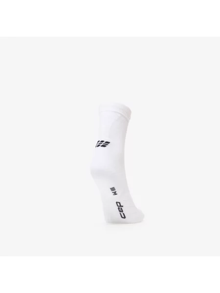 Șosete CEP Core Run Mid Cut Compression Socks White L alb