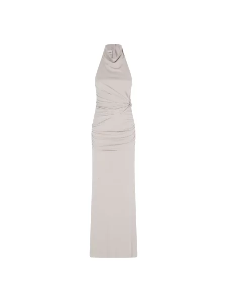 Długa sukienka maxi Andamane garniturowa szara