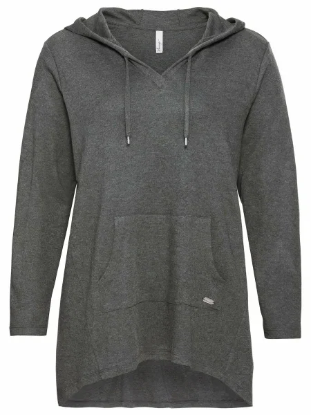 SHEEGO Majica pegasto siva