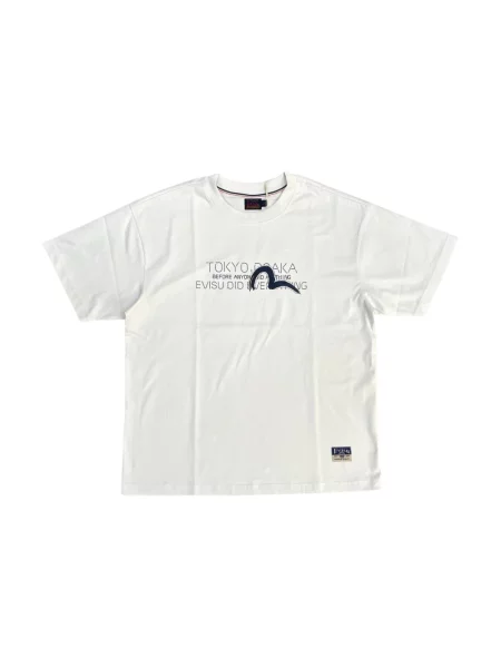 Koszulka Evisu z nadrukiem biała