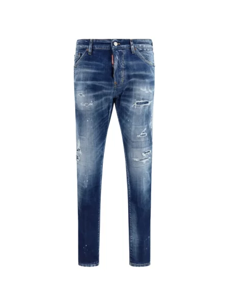 Blugi Dsquared2 zdrențuiți albastru
