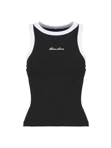 Majica brez rokavov Guess brez rokavov črna