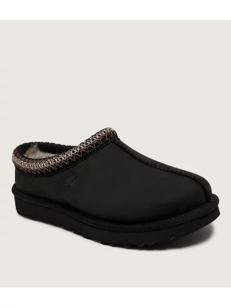 UGG De piele mules încălțăminte W Tasman cu adaos de lână negru