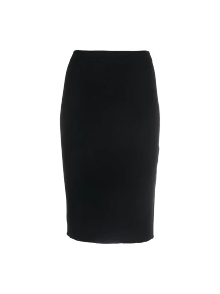 Spódnica ołówkowa Saint Laurent wełniana czarna